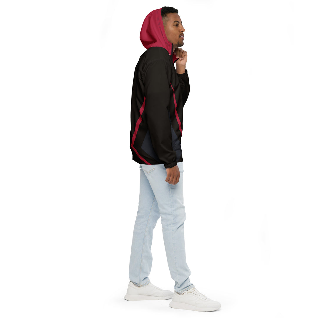 Men’s Windbreaker - Black-Red Hero