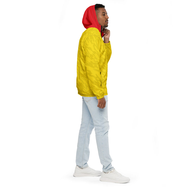 Men’s Windbreaker - Yellow-Red Astral