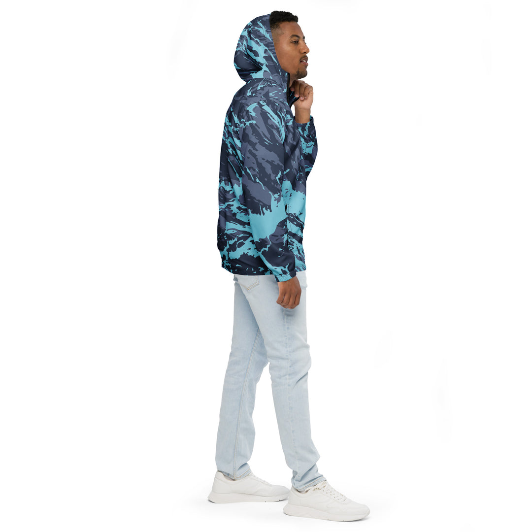 Men’s Windbreaker - Blue Splash