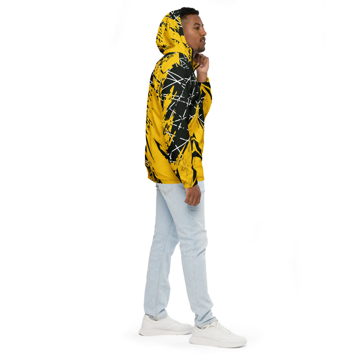 Men’s Windbreaker - Black-Yellow Work