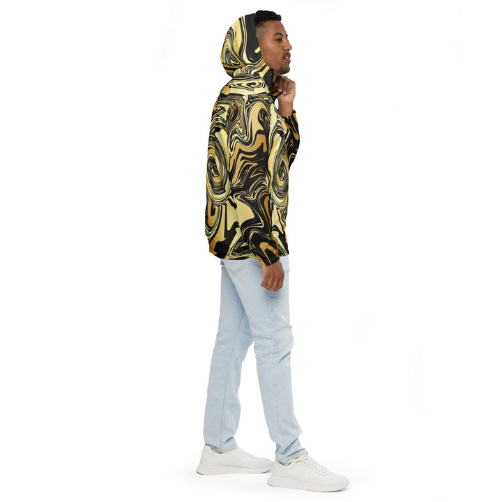 Men’s Windbreaker - Black-Yellow Blend