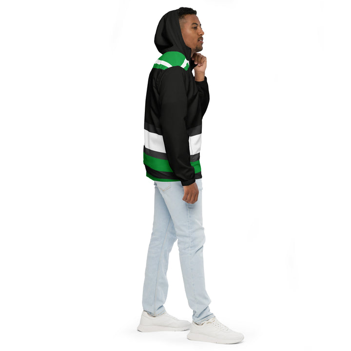 Men’s Windbreaker - Black-Green Blind