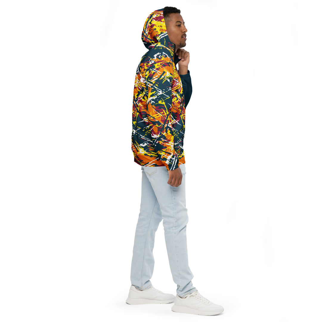 Men’s Windbreaker - Green-Yellow Pressure