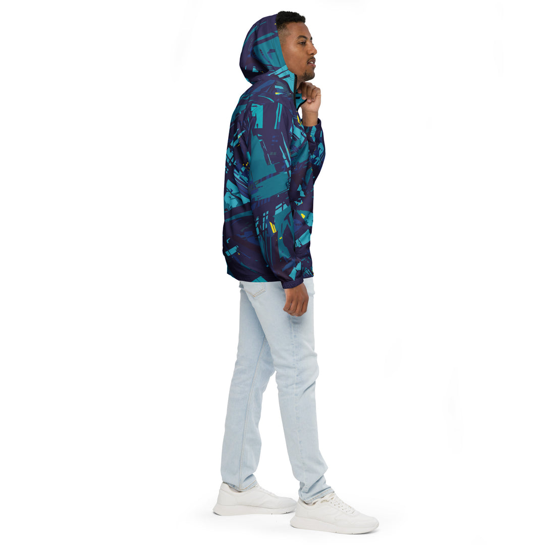 Men’s Windbreaker - Blue-Green Bush