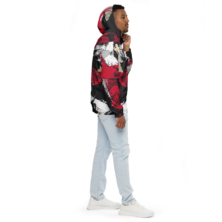 Men’s Windbreaker - Black-Red Talent