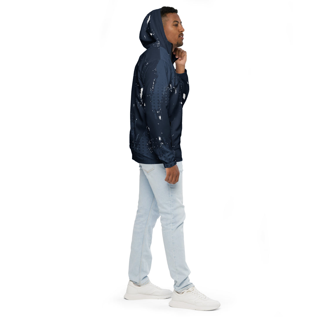 Men’s Windbreaker - Blue-White Flake