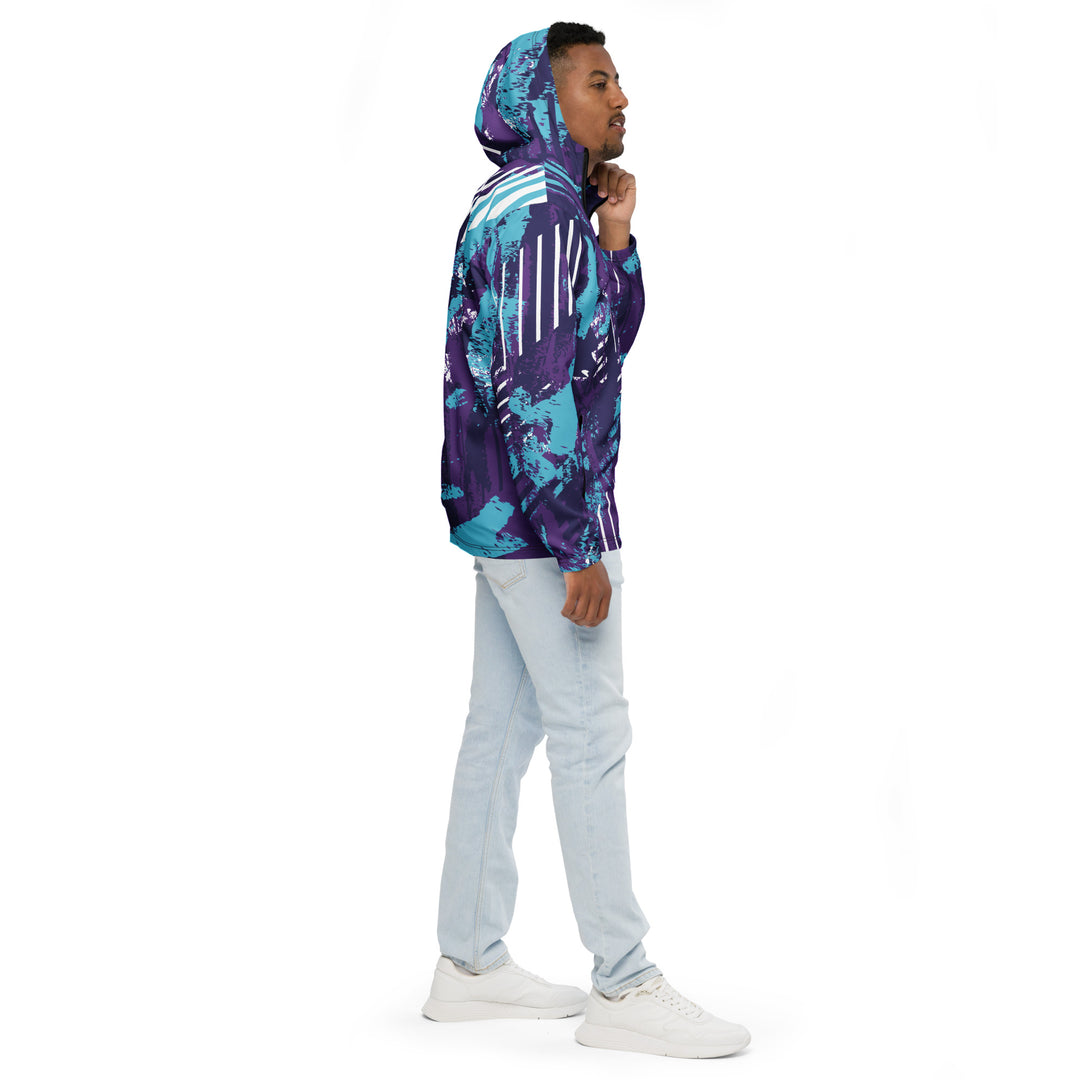 Men’s Windbreaker - Purple-Blue Track