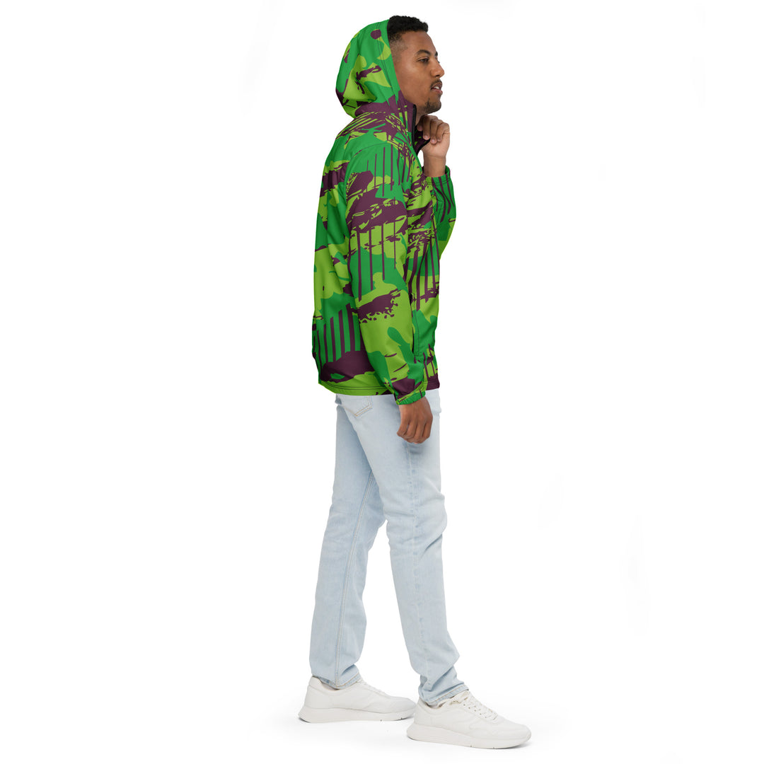 Men’s Windbreaker - Green-Brown Track