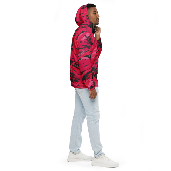 Men’s Windbreaker - Pink-Black Chalk