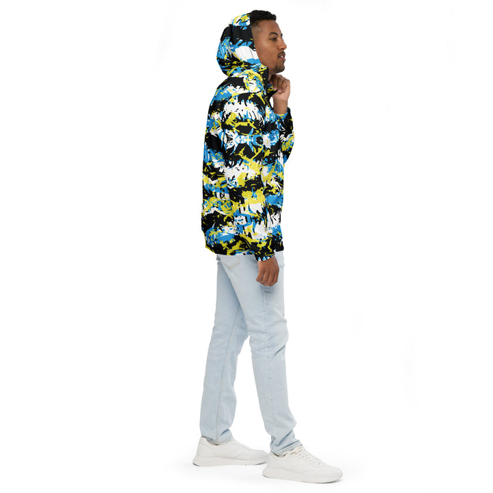 Men’s Windbreaker - Blue-Yellow Mix