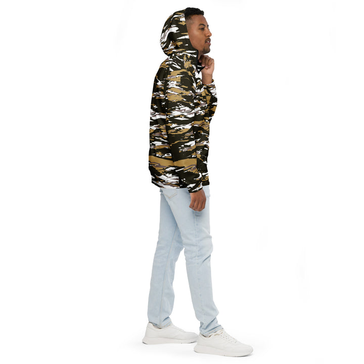 Men’s Windbreaker - Black-Beige Divide