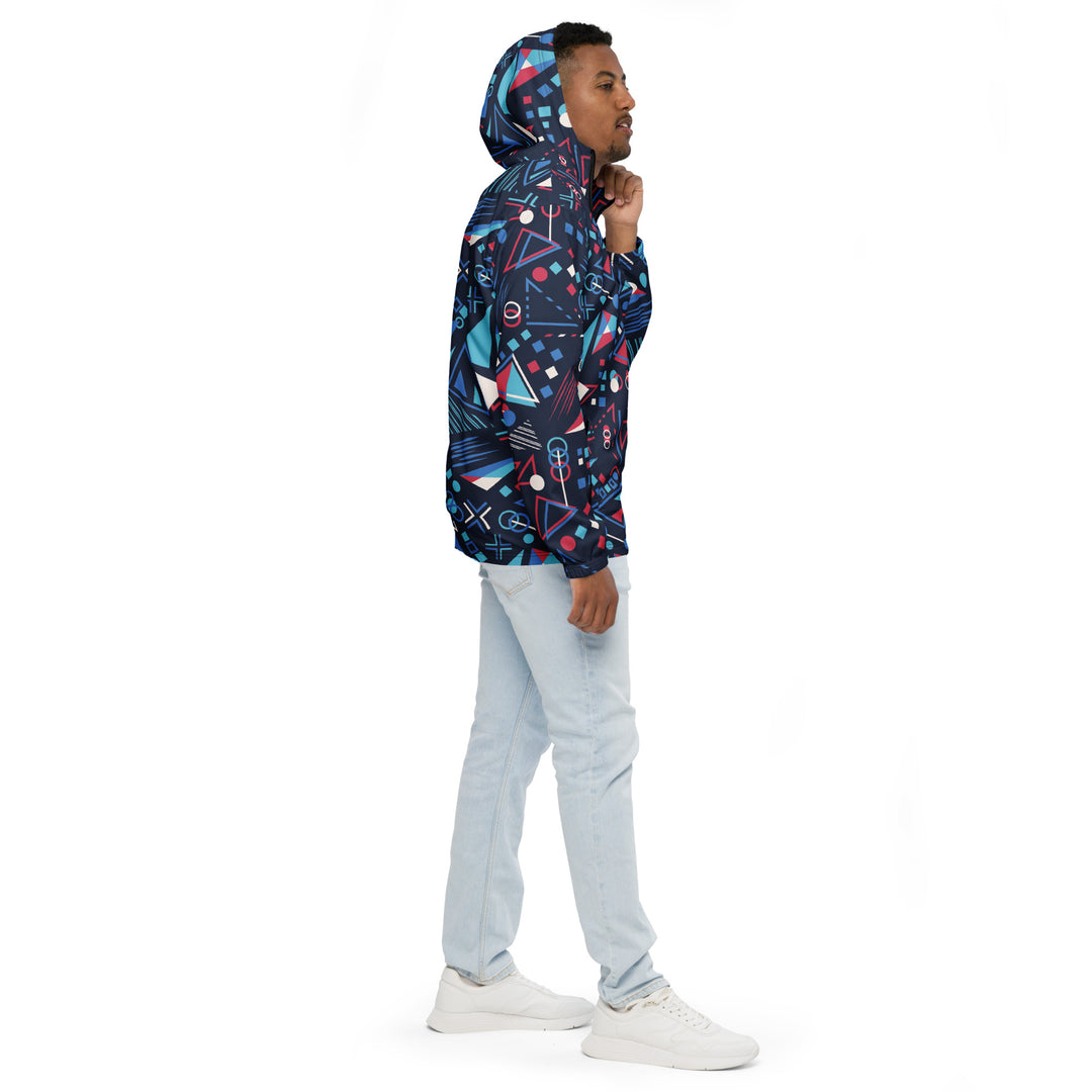 Men’s Windbreaker - Blue-Pink Gamer