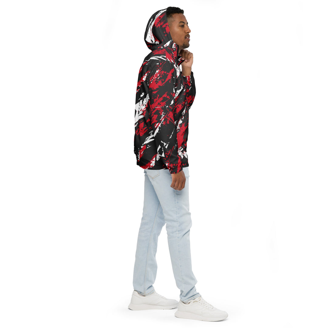 Men’s Windbreaker - Black-Red Combat