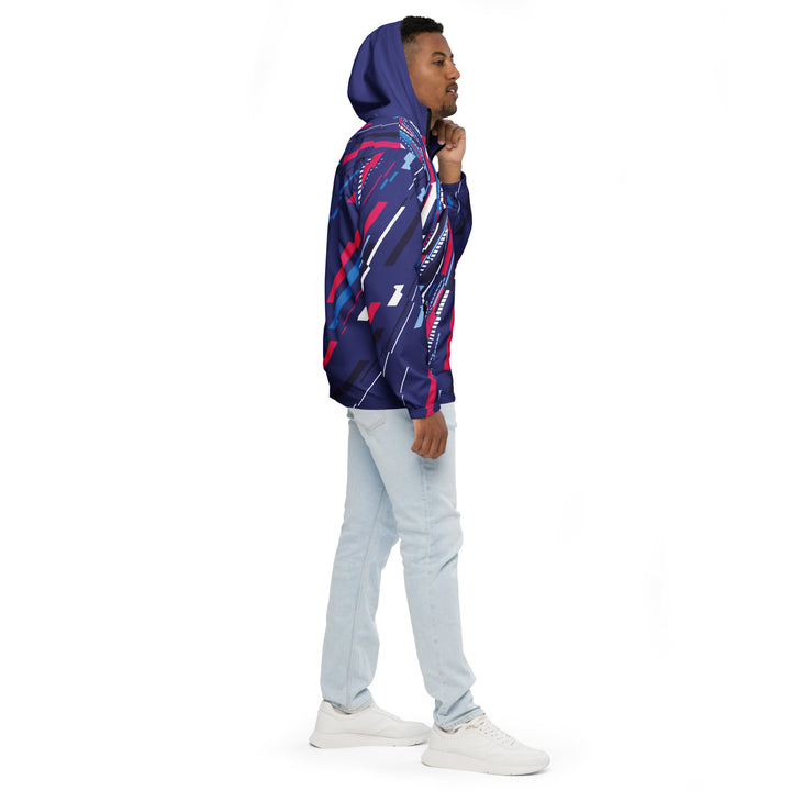 Men’s Windbreaker - Purple-Pink Rain