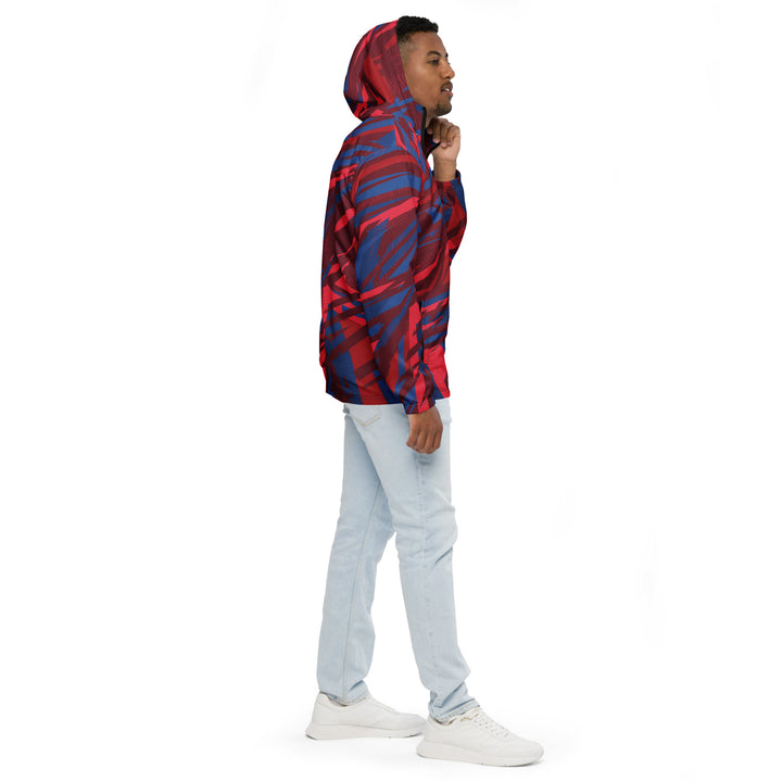 Men’s Windbreaker - Red-Blue Root