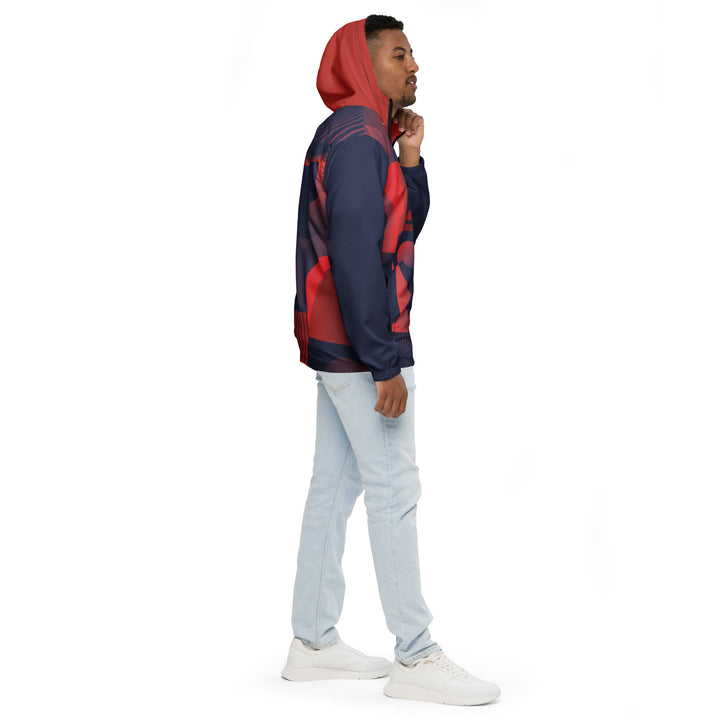 Men’s Windbreaker - Blue-Red Vision