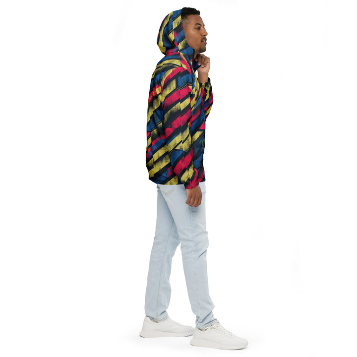 Men’s Windbreaker - Red-Yellow Strike