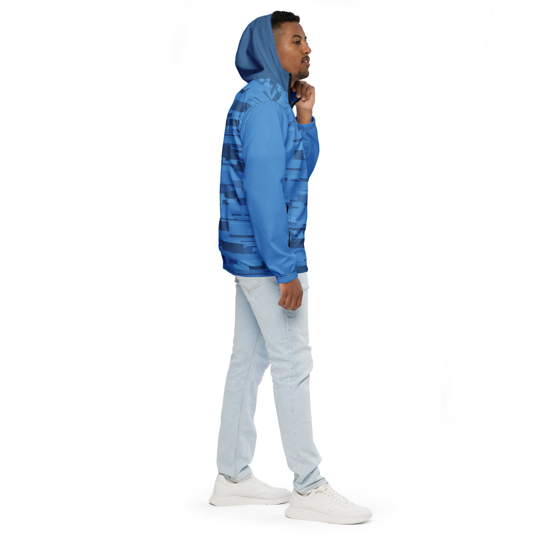 Men’s Windbreaker - Blue Digital