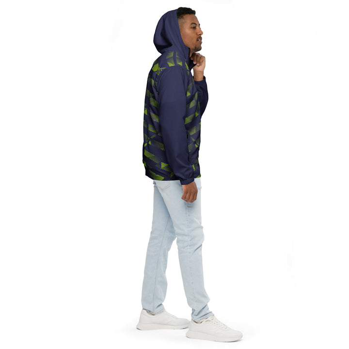 Men’s Windbreaker - Blue-Green Striker