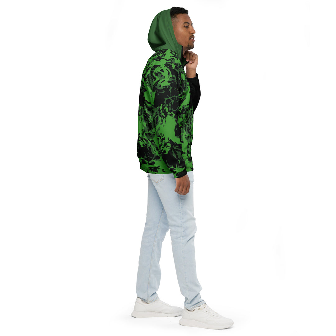 Men’s Windbreaker - Black-Green Might