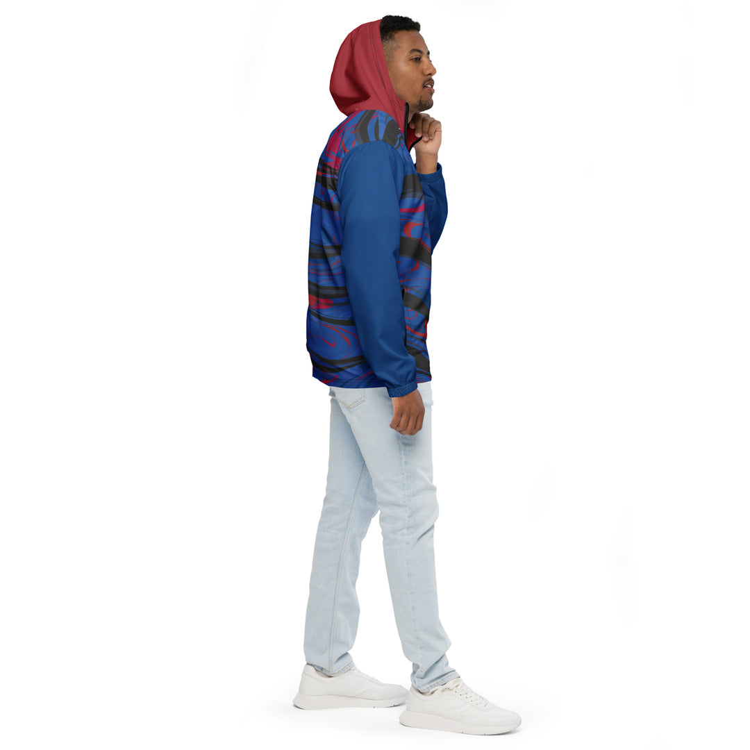 Men’s Windbreaker - Blue-Red Away