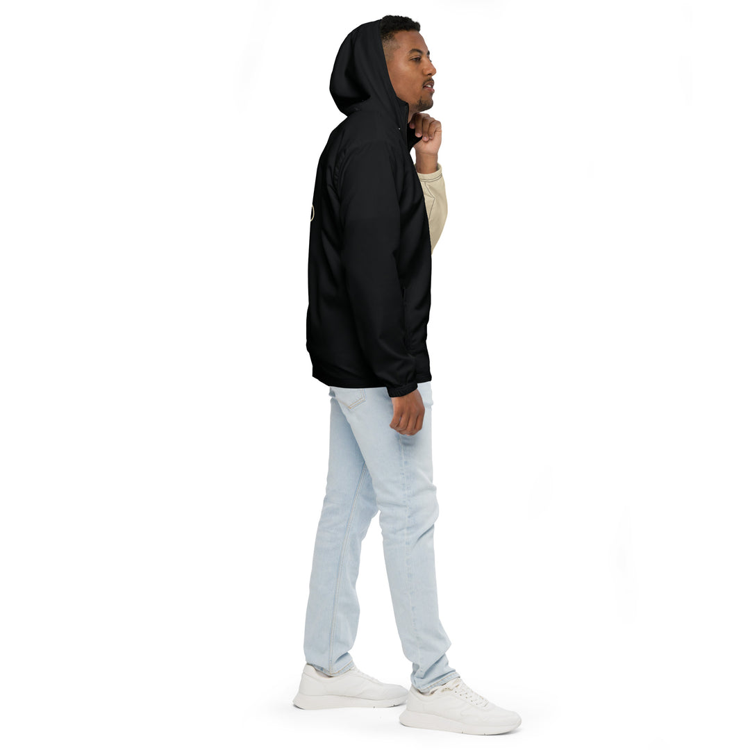 Men’s Windbreaker - Black-Beige Horsepower