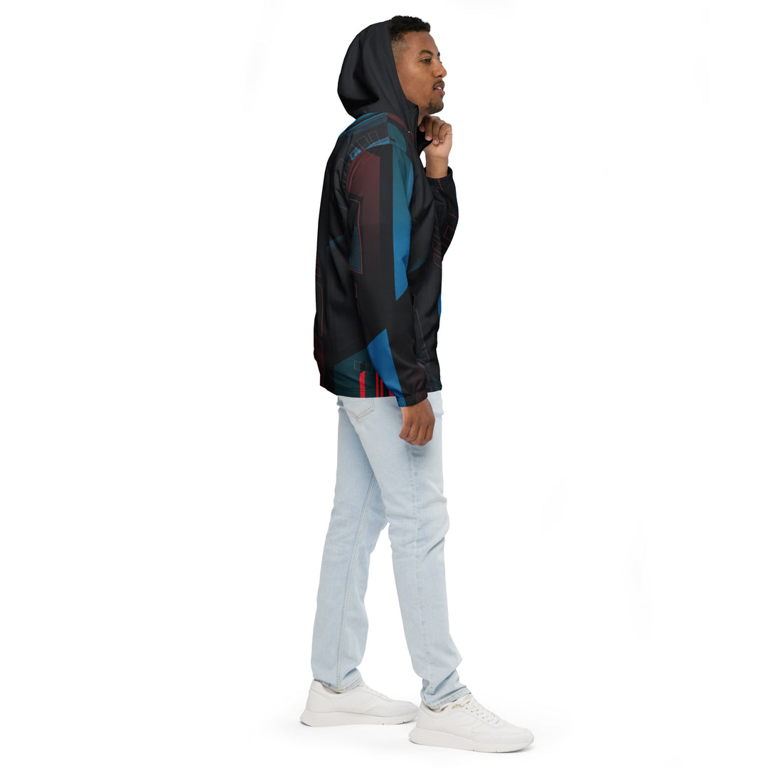 Men’s Windbreaker - Black-Blue Future