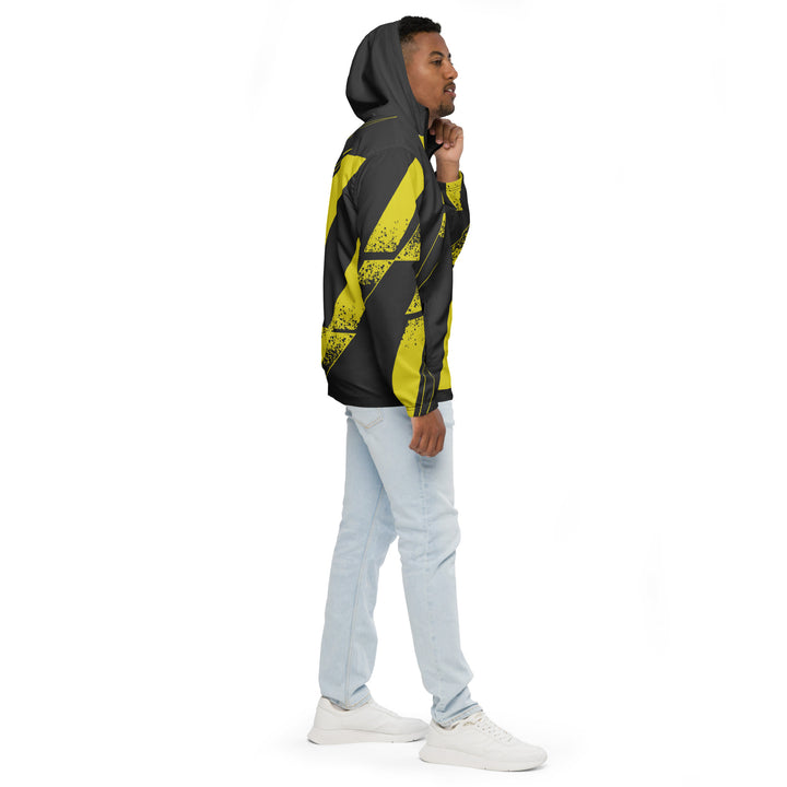 Men’s Windbreaker - Yellow-Black Diamond