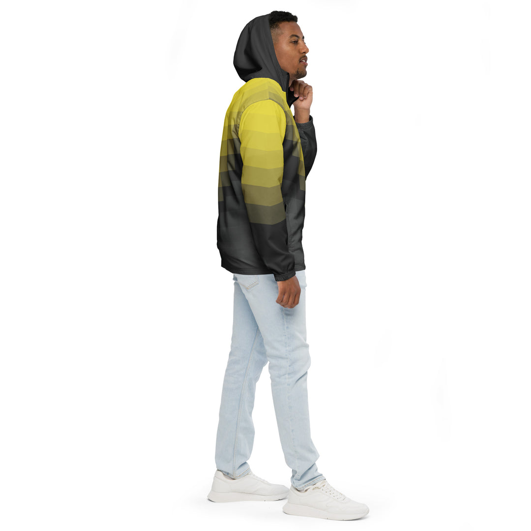 Men’s Windbreaker - Yellow-Black Clarity