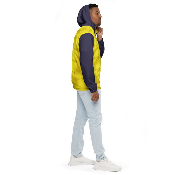 Men’s Windbreaker - Yellow-Purple Distortion