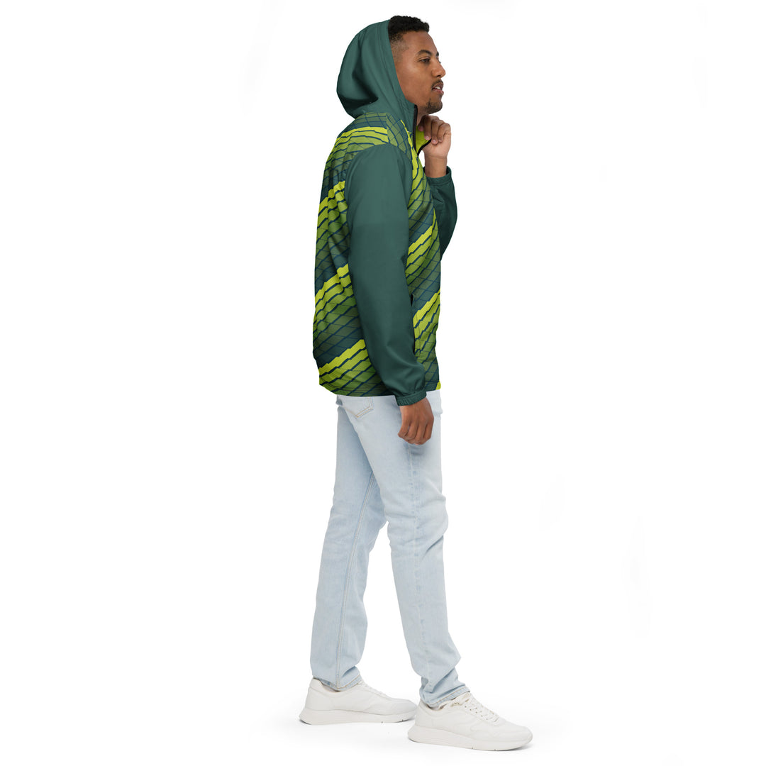 Men’s Windbreaker - Green-Yellow Rise