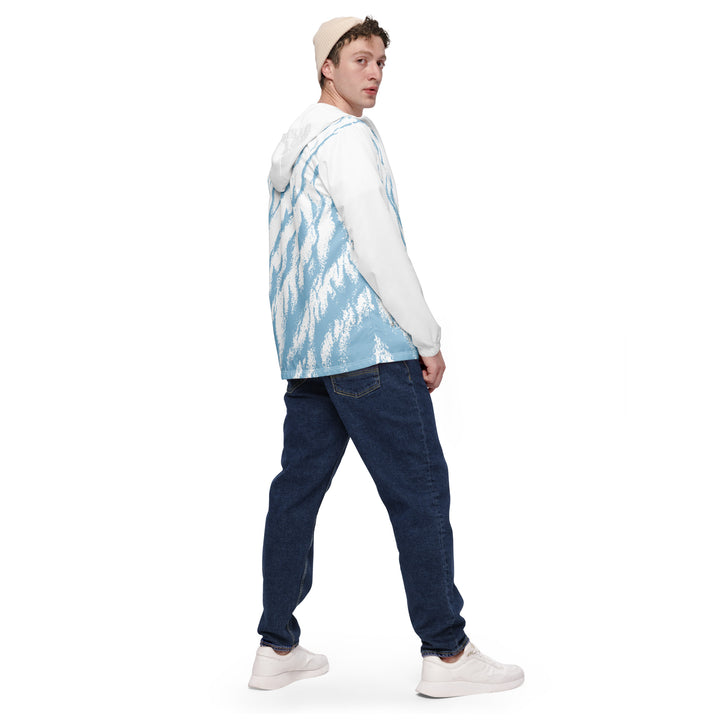 Men’s Windbreaker - Blue-White Sand