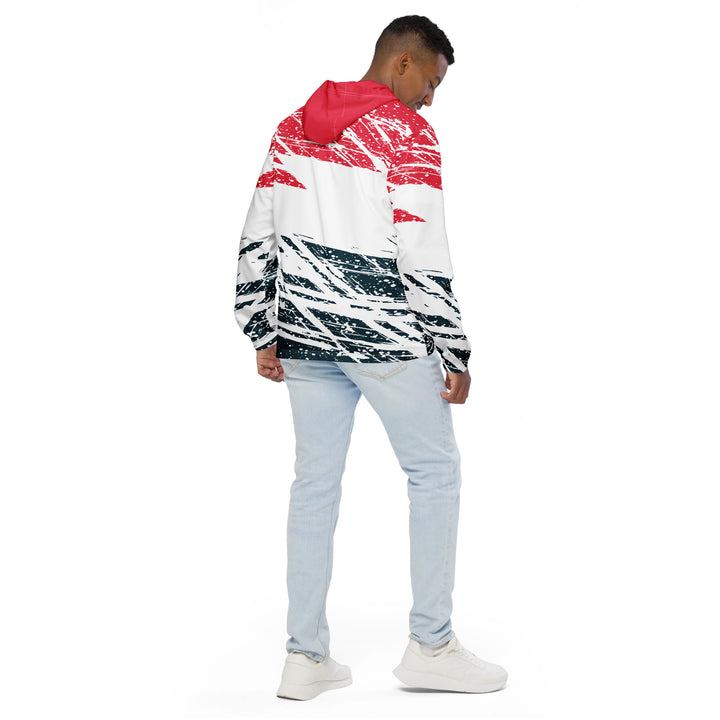 Men’s Windbreaker - White-Red Division