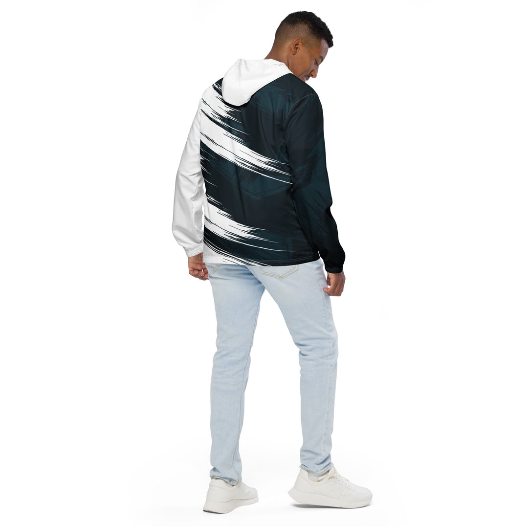 Men’s Windbreaker - Blue-White Shine