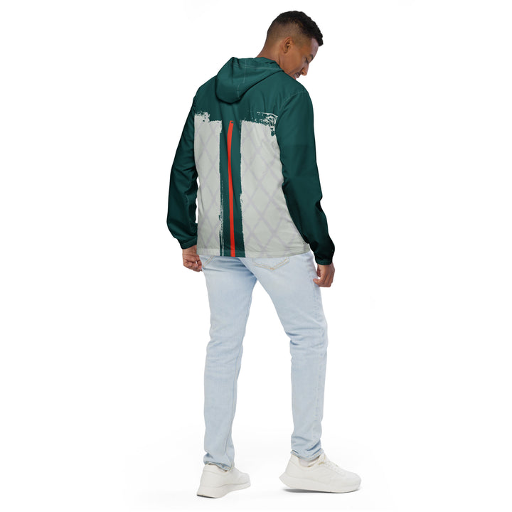 Men’s Windbreaker - Green-Grey Sword