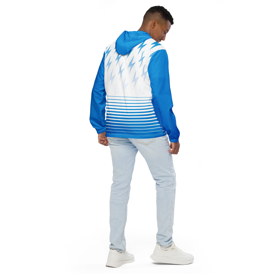 Men’s Windbreaker - Blue-White Bolt