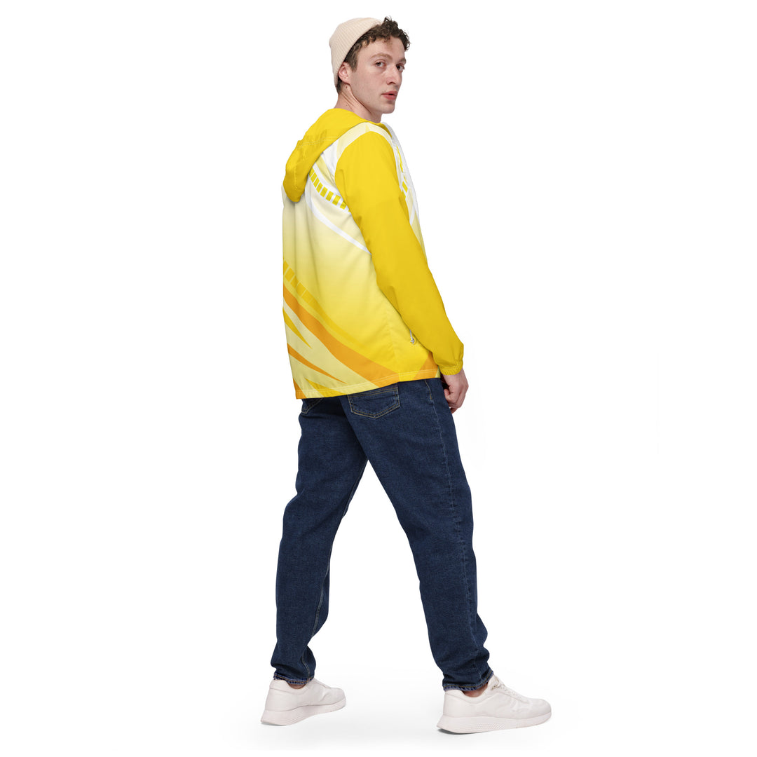 Men’s Windbreaker - Yellow-White Shine