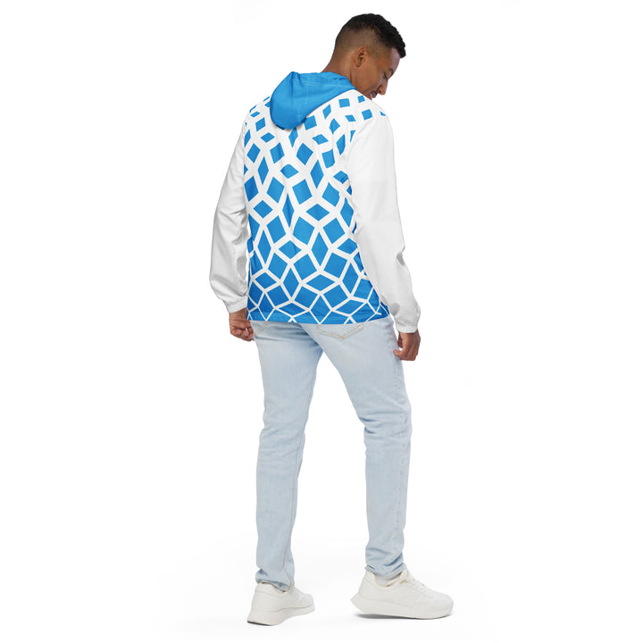 Men’s Windbreaker - Blue-White Free