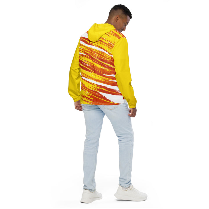 Men’s Windbreaker - Yellow-Orange Beam