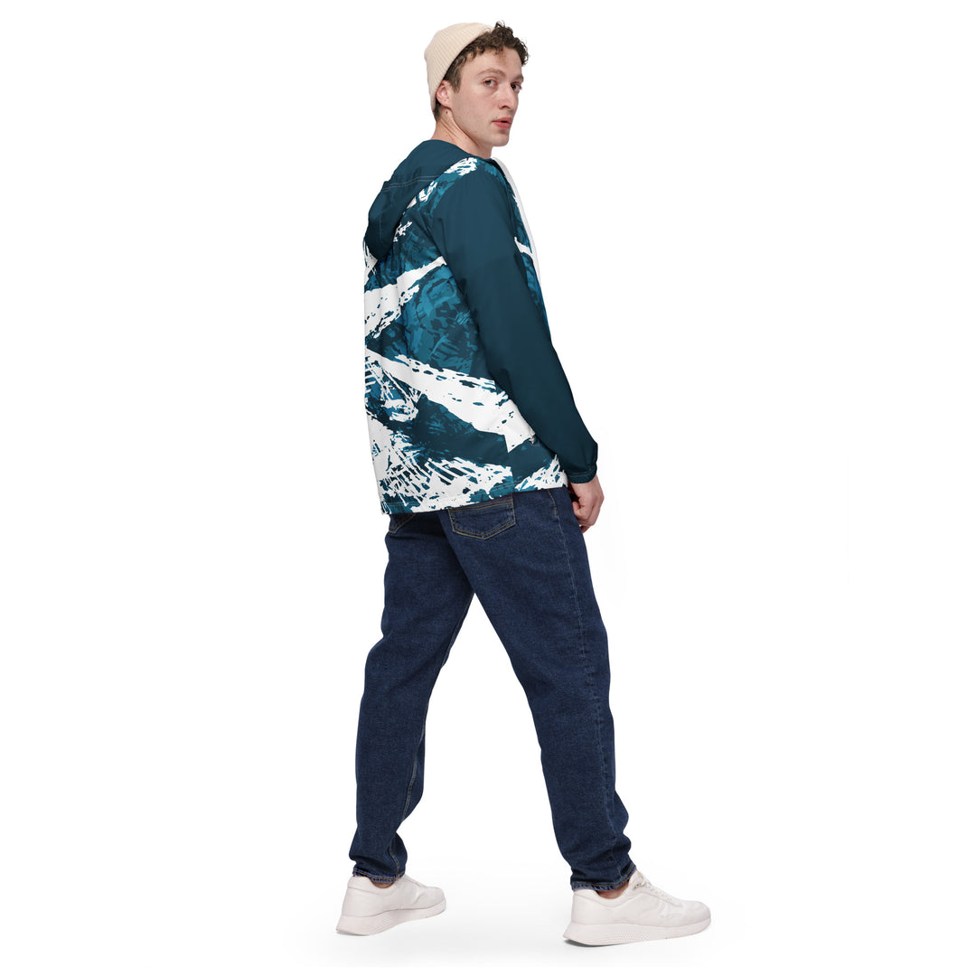 Men’s Windbreaker - Blue-White Nerve