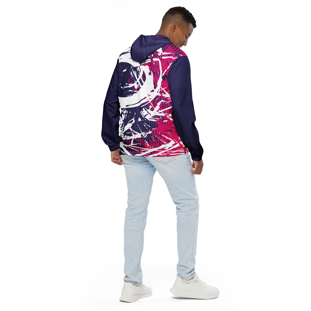 Men’s Windbreaker - Purple-Pink Rescue