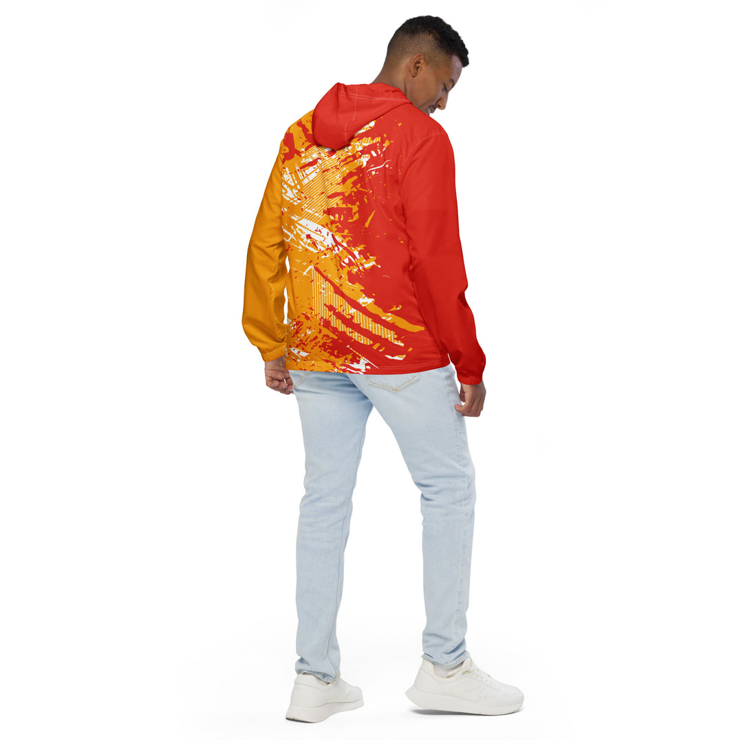 Men’s Windbreaker - Red-Orange Force