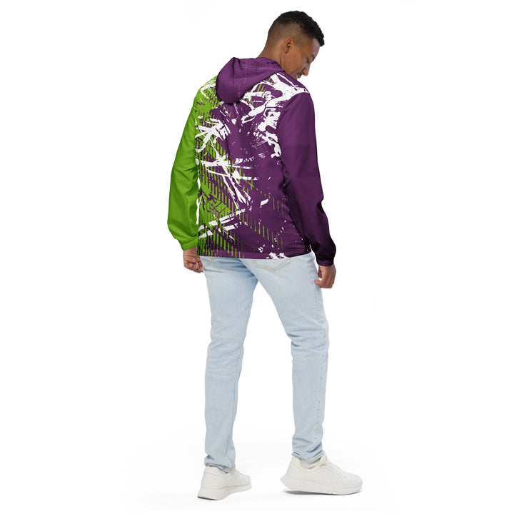 Men’s Windbreaker - Purple-Green Force