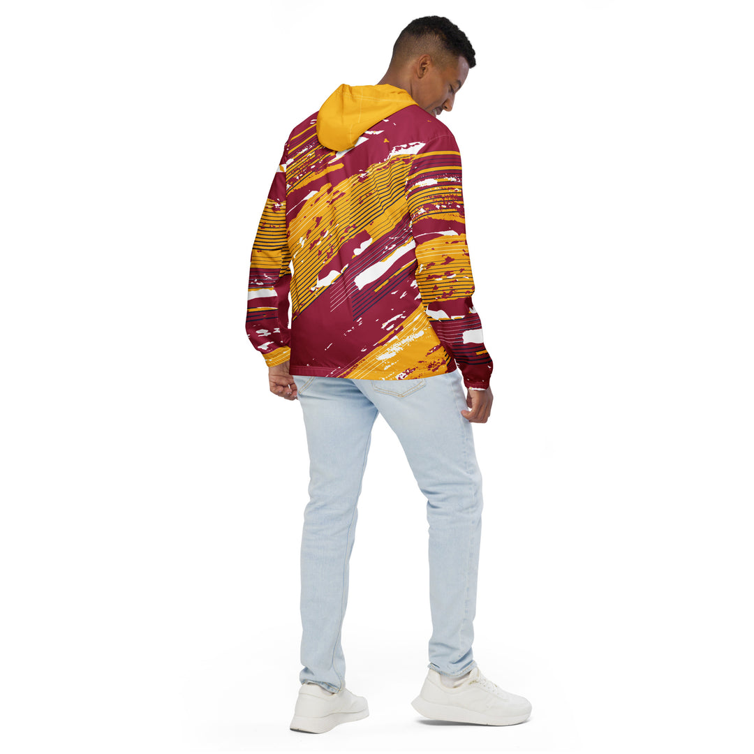 Men’s Windbreaker - Yellow-Red Sun