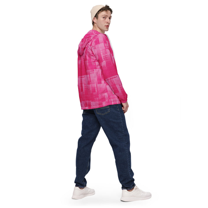 Men’s Windbreaker - Pink Stream