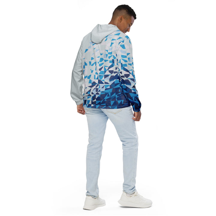 Men’s Windbreaker - White-Blue Fly