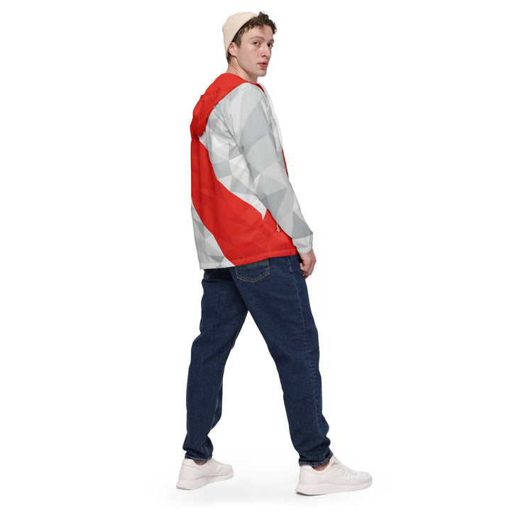 Men’s Windbreaker - Grey-Red Winner