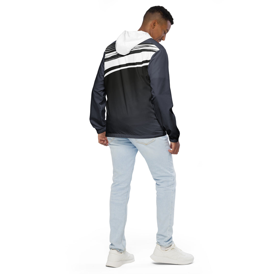 Men’s Windbreaker - Grey-White Casual