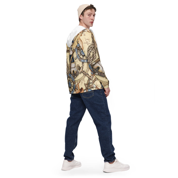 Men’s Windbreaker - Beige Lighthouse