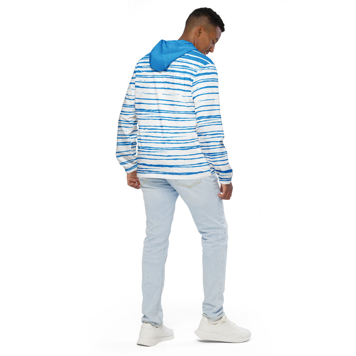 Men’s Windbreaker - Blue-White First